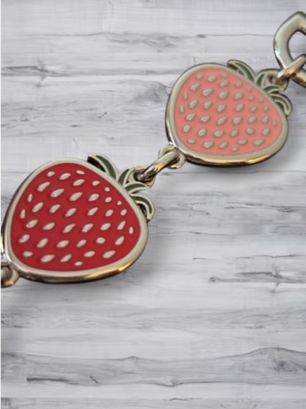 ๐๐ Strawberry Charm Bag Extension 6.5โ x 1โ NWT - Picture 5 of 7